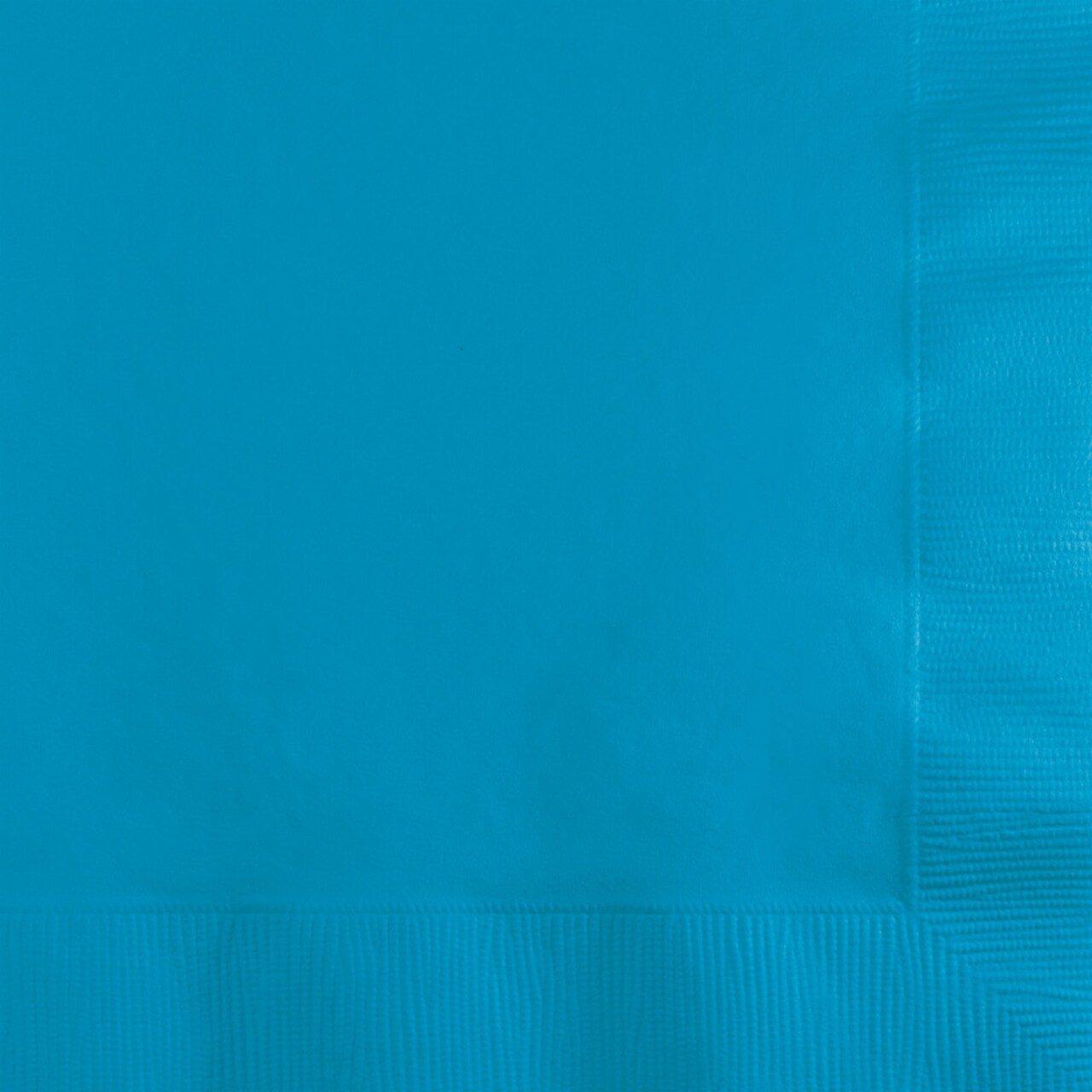 Party Central 2-Ply Disposable Party Beverage Napkins - 5" - Turquoise Blue - Club Pack of 600
